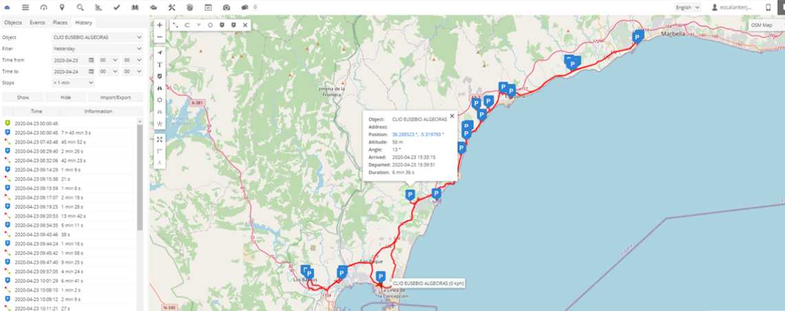 localiza tus maquinas con la gestión de flota